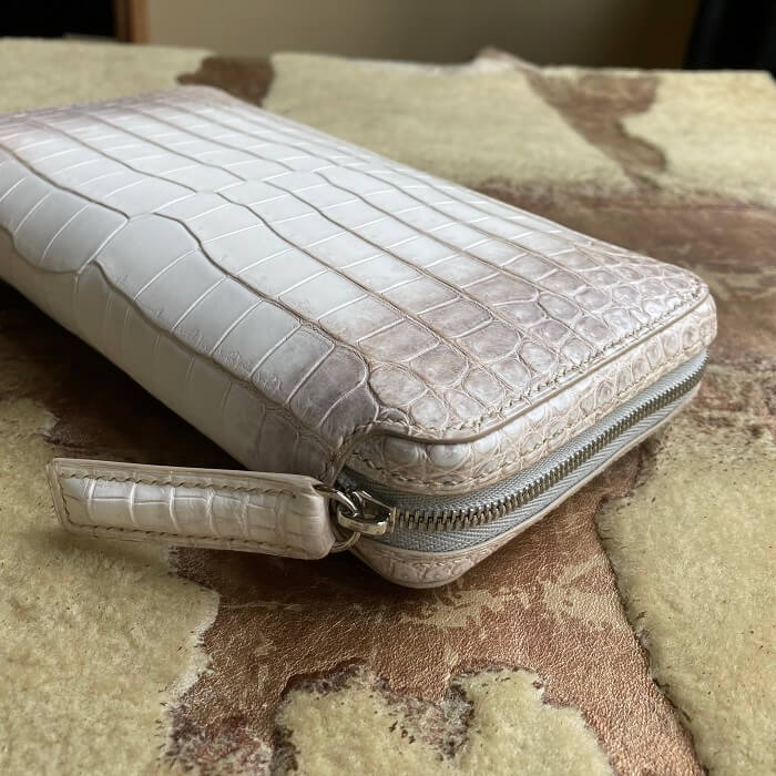 200万収納ヒマラヤ・クロコダイルポロサスラウンドファスナー長財布
