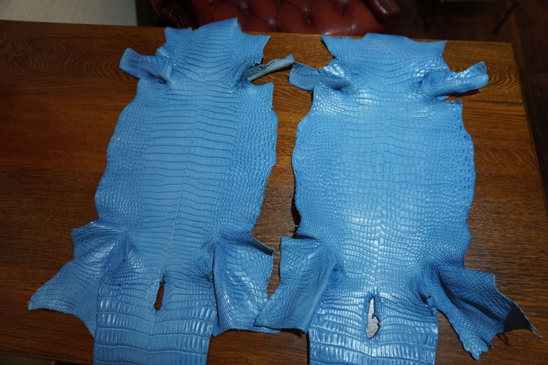 藍染はなあさぎ色ポロサスクロコダイル